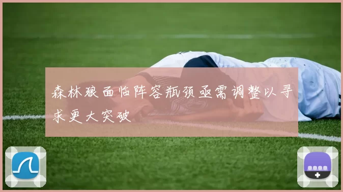 森林狼面临阵容瓶颈亟需调整以寻求更大突破
